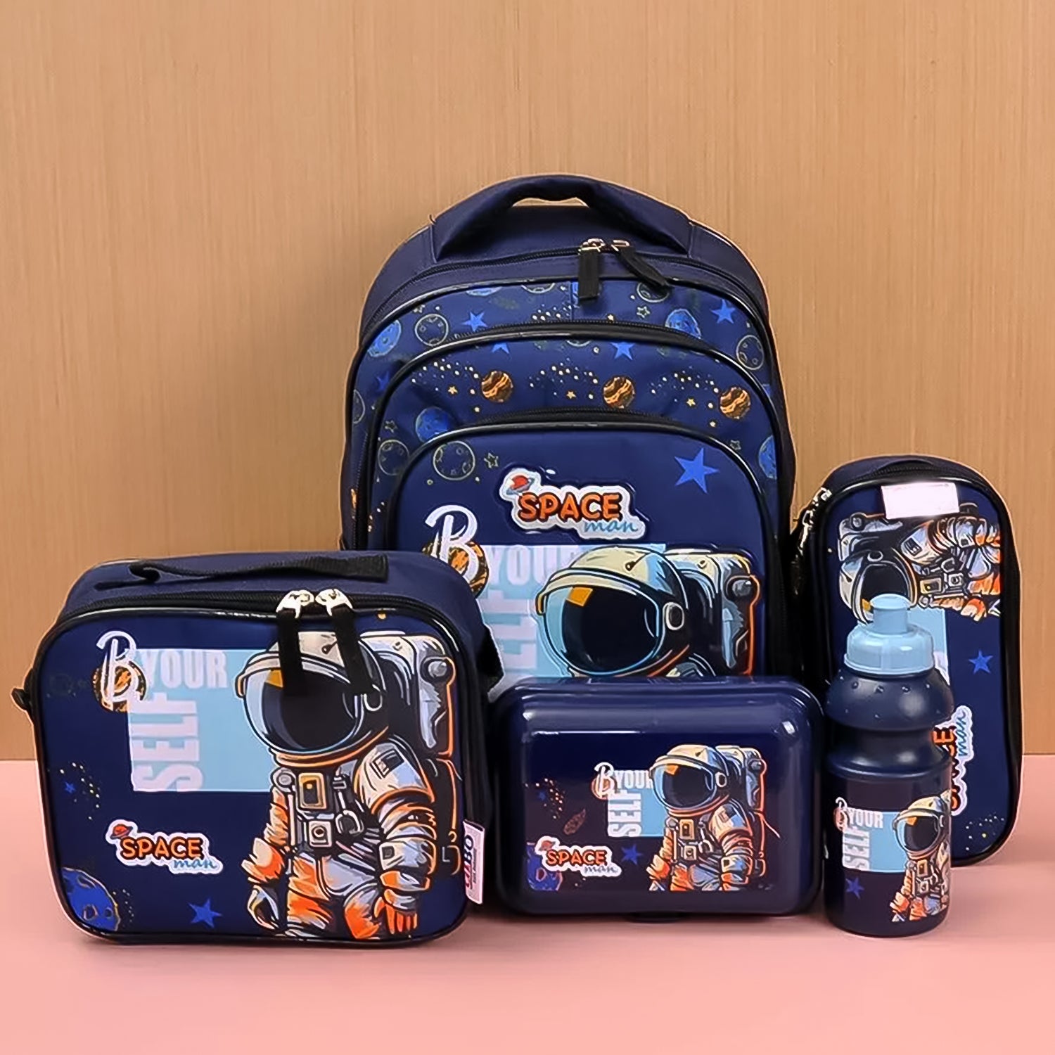 5 In 1 School Bag Includes Lunch Bag 14 Inch School Bags Water Bottle  Pencil Case In Box Packing (1 Set  Mix Color)) 5 In 1 School Bag Includes Lunch Bag 14 Inch School Bags Water Bottle  Pencil Case In Box Packing (1 Set  Mix Color))